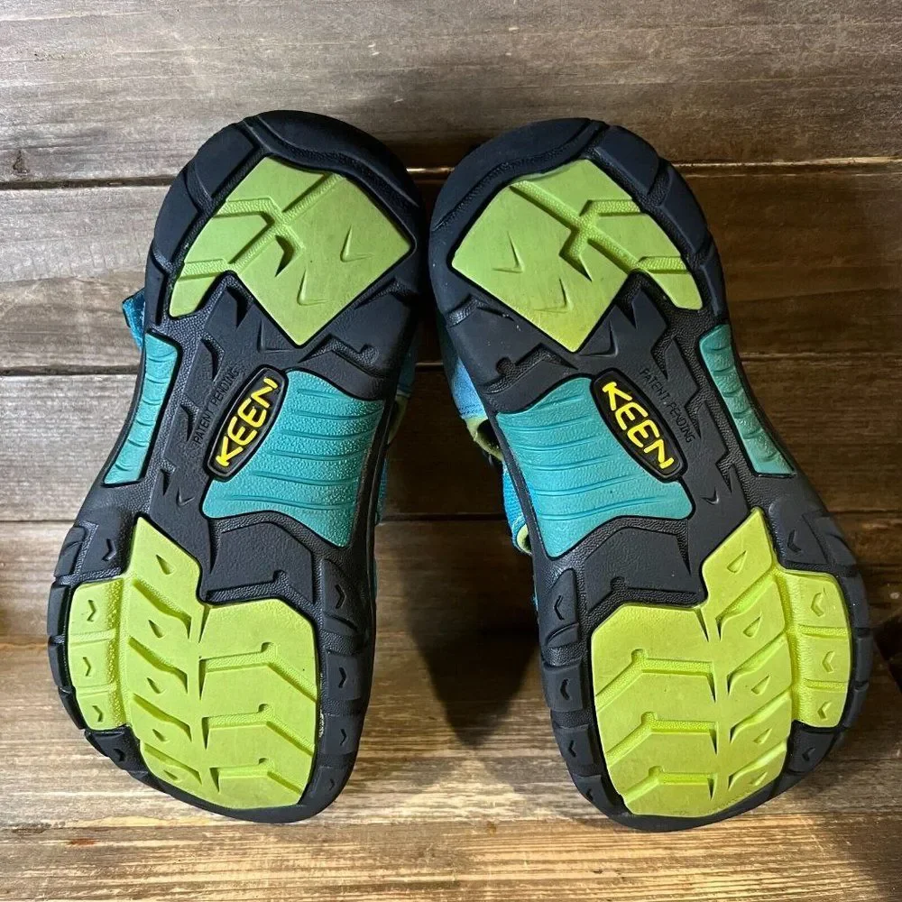 Childrens Big Kids‎ Keen Newport H2 Blue Waterproof Shoes Sandals Size 5 Y GUC
